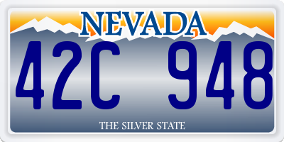 NV license plate 42C948