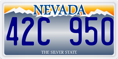 NV license plate 42C950