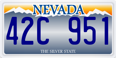NV license plate 42C951