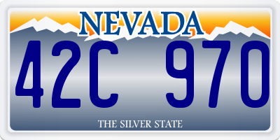 NV license plate 42C970