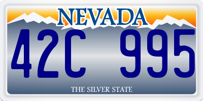 NV license plate 42C995