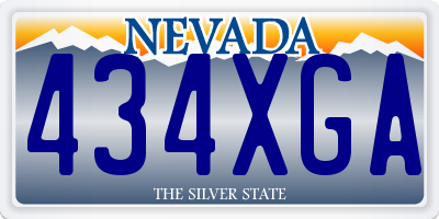 NV license plate 434XGA