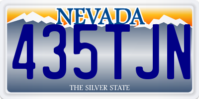 NV license plate 435TJN