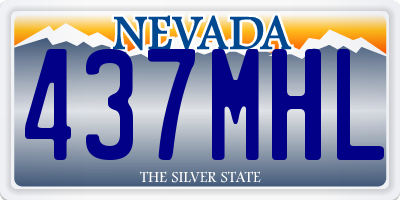 NV license plate 437MHL