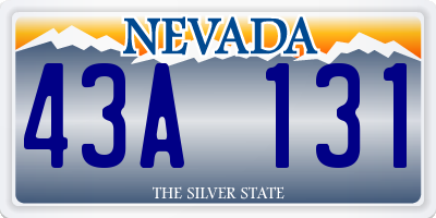 NV license plate 43A131