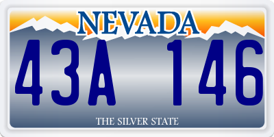 NV license plate 43A146