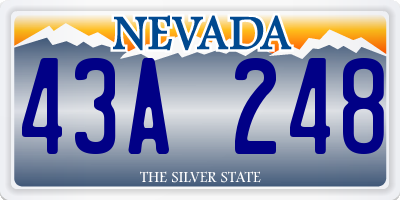 NV license plate 43A248