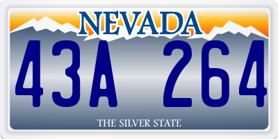 NV license plate 43A264