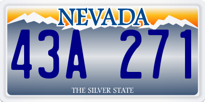 NV license plate 43A271