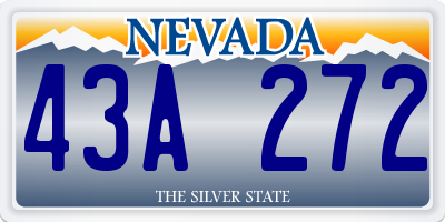 NV license plate 43A272