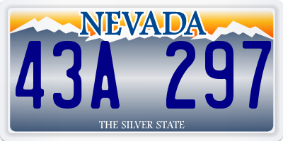 NV license plate 43A297
