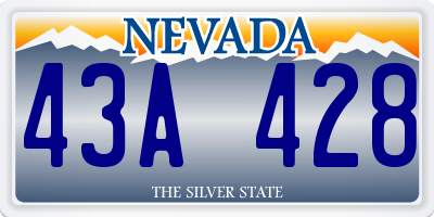 NV license plate 43A428