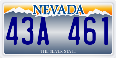 NV license plate 43A461