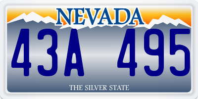 NV license plate 43A495