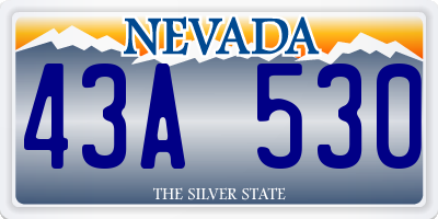 NV license plate 43A530