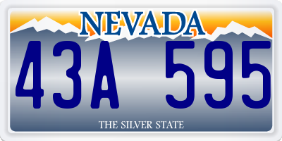 NV license plate 43A595