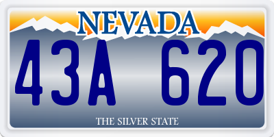 NV license plate 43A620