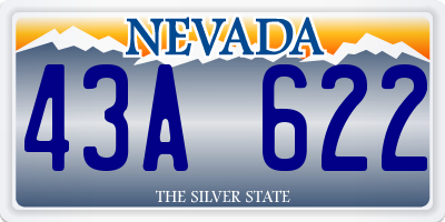 NV license plate 43A622