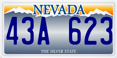 NV license plate 43A623