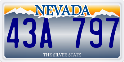 NV license plate 43A797