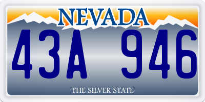 NV license plate 43A946