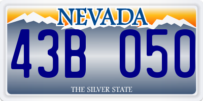 NV license plate 43B050