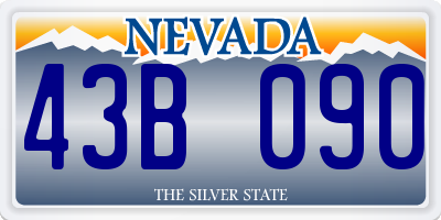NV license plate 43B090