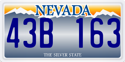 NV license plate 43B163