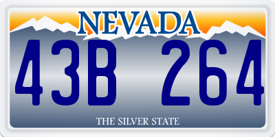 NV license plate 43B264