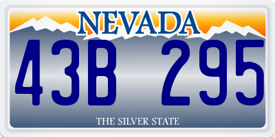 NV license plate 43B295