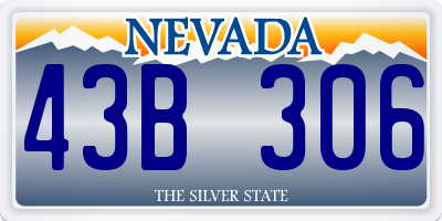 NV license plate 43B306
