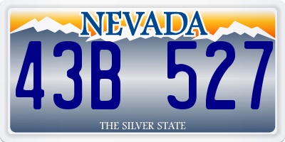 NV license plate 43B527