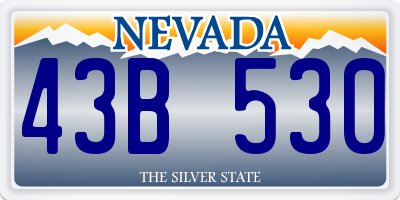 NV license plate 43B530