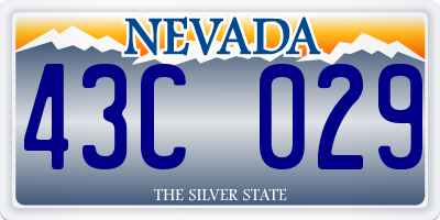 NV license plate 43C029