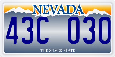 NV license plate 43C030