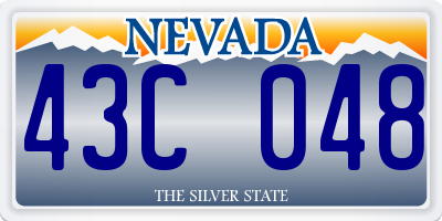 NV license plate 43C048