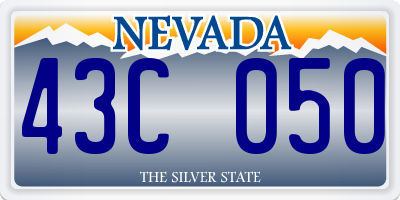 NV license plate 43C050
