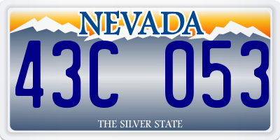 NV license plate 43C053
