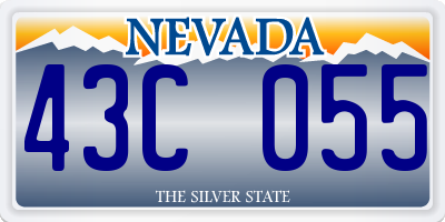 NV license plate 43C055