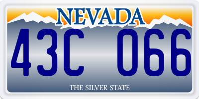 NV license plate 43C066