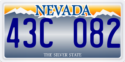 NV license plate 43C082