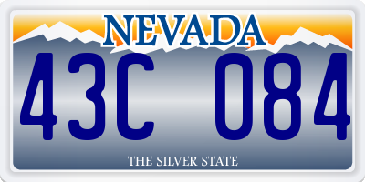 NV license plate 43C084