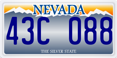 NV license plate 43C088