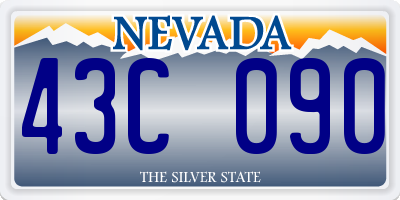 NV license plate 43C090