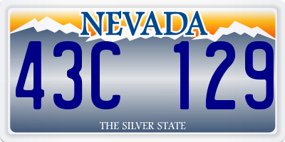 NV license plate 43C129