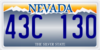 NV license plate 43C130