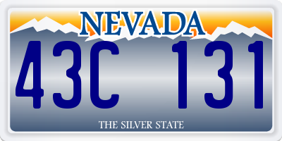 NV license plate 43C131