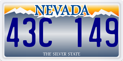 NV license plate 43C149
