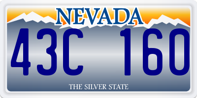 NV license plate 43C160