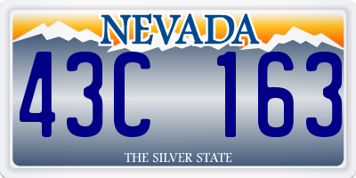 NV license plate 43C163